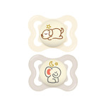 Mam Supreme Night Baby Pacifier, For Sensitive Skin, Patented Nipple, 2 Pack, 0-6 Months, Unisex Mam Supreme Night Baby Pacifier, For Sensitive Skin, Patented Nipple, 2 Pack, 0-6 Months, Unisex