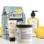 C.O. Bigelow Apothecary Trio Bath & Body Care Gift Set, Lemon Soap, Lemon Hand Treatment & Body Cream, Liquid Hand Wash & Moisturizing Lotions, Set Of 3
