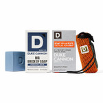 Duke Cannon Supply Co. Tactical Scrubber + Sawtooth Brick Of Soap - U.S. Military-Grade Soap Pouch - Dual-Mesh Design For Hands & Feet - Men'S Bar Soap - Sawtooth, 10 Oz