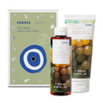 Korres Santorini Grape Body Care Collection, 2-Piece Shower Gel & Body Butter Set With Body Cleanser & Smoothing Body Milk, Hydrating Body Wash & Lightweight Lotion, Daily Skincare For Women & Men