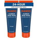 Mando Odor Shield Body Wash - 24 Hour Control - Removes Odor Better Than Soap - Sls Free And Paraben Free, Skin Safe - 8.5 Ounce (Unscented)