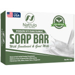 Poison Ivy Soap Bar With Jewelweed - Soothing, Healing Natural Itch Relief Herbal Treatment Home Remedy - Relieves Itchy Irritated Skin Affected By Poison Ivy/Oak/Sumac, Bites, Razor Burn, Ringworm