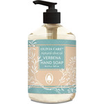 Olivia Care Liquid Hand Soap Verbena & Olive Oil. All Natural - Cleansing, Germ-Fighting, Moisturizing Hand Wash For Kitchen & Bathroom - Gentle, Mild & Natural Scented - 18.5 Oz