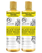 Dr Jacobs Naturals Authentic African Black Liquid Soap With Sensual Monoi Scent | All-In-One Face Wash, Sensitive Skin Body Wash, Shampoo, Shaving Soap | Moisturizing And Nourishing Formula | 32Oz 1Pk