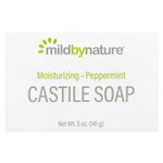 Castile Bar Soap, Peppermint, 5 Oz (141 G), Mild By Nature