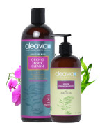 Aleavia Orchid Body Cleanse And Orchid Prebiotic Body Lotion Bundle  Organic & All-Natural Prebiotic, Vegan Body Wash With Orchid Oil (16 Oz)  All-Natural Moisturizing Body Lotion (12 Oz)