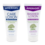 Amerigel Total Day & Night Skin Care Bundle - Care Lotion Hypoallergenic Moisturizer & Diabetic Skin Care (6 Oz.) - Barrier Lotion Skin Protectant To Protect Chafed Skin (6 Oz.)