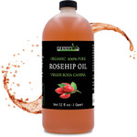 Greenive Organically Grown Rosehip Oil Rosa Canina 100% Pure Cold Pressed Virgin Oil Natural (16 Fl Oz)
