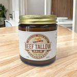 Beef Tallow Balm - 8 Oz - Organic Grass Fed - Body Butter - Moisturizing Skin Care Fragrance Free - 8 Oz