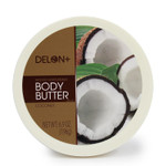 Delon Intense Moisturizing Body Butter, Coconut With Coconut Oil, 6.9 Oz