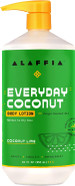 Alaffia Everyday Coconut Hydrating Body Lotion, Normal To Dry Skin, Moisturizing Support For Soft & Supple Skin, Coconut Lime, 32 Fl Oz