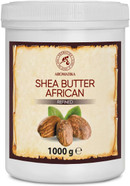 Aromatika Shea Butter Cold Pressed 7Oz - Unrefined African Shea Butter - Ghana - 100% Pure & Natural - Best For Hair - Skin - Lip - Face - Body Care - Karite Shea Butter - Aluminium Jar