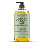 Majestic Pure Jojoba Oil | 100% Pure Jojoba Oil For Skin, Hair, Scalp, Nails, Face | Cold Pressed & Hexane Free | Hair & Body Oil | 8 Fl Oz Majestic Pure Jojoba Oil | 100% Pure Jojoba Oil For Skin, Hair, Scalp, Nails, Face | Cold Pressed & Hexane Free | Hair & Body Oil | 8 Fl Oz