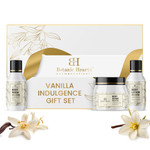 Gift Set For Women & Men | Vanilla Body Scrub, Body Wash, Hand Cream, Lip Balm, Loofah | 5 Piece Set | Birthday, Wife, Girlfriend, Sister | 10.2 Fl Oz