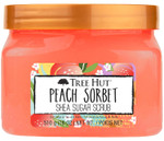 Tree Hut Peach Sorbet Shea Sugar Scrub | Exfoliating Body Scrub Removes Dead, Dry Skin For A Soft & Hydrated Feel | Nourishing Essential Body Care | 18 Fl Oz