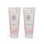 Voesh Sugar Scrub + Bubble Wash, Exfoliating Body Scrub & Body Wash, Clean Ocean, Scalp Care, Shower Vegan Body Care