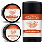 American Provenance Lemongrass & Marjoram Deodorant, Hair Pomade And Beard Balm Bundle
