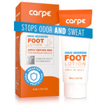 Carpe Sweat Absorbing Foot Lotion & Foot Exfoliating Scrub Regimen - A Total Solution For Sweaty Smelly Feet