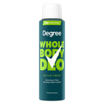 Degree Men Whole Body Deodorant Spray For Men, Active Fresh Scent, Aluminum Free 72H Odor Protection 4 Oz