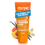 New Carpe Feminine Care Intimate Deodorant For Women, Ph Balanced And Sweat Absorbing Whole Body Deodorant, Gynecologist Tested, Safe For Private Parts, Vanilla Peach Scent