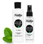 ScullyS Nightcap Natural Deodorant Spray (2Oz) + Refill (9Oz) - Overnight Aluminum-Free & Non-Toxic Deodorant For Women & Men - Vegan, Gluten-Free, No Chemicals - Usa Made (Nightcap Set)
