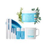 Bliss Poetic Waxing At Home Wax Kit - 5.3 Fl Oz - Microwavable Stripless Wax Hair Removal Kit - Fragrance Free - Safe For All Skin Types & Hot Salt Scrub, Self-Heating Body Polish | Warming Scrub