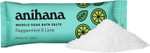 Anihana Relaxing Bath Salts, Muscle Soaking Aid With Coconut Oil, Helps Ease Aches And Pains, Relaxing Peppermint & Lime Scent, 15Pk
