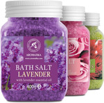 Bath Salts Set 42 Oz - Lavender - Rose - Eucalyptus - 100% Bath Salts - Lavanda Rosa Eucalitpus Salt - Best For Good Sleep - Stress Relief - Bathing - Body Care - Beauty - Relaxation - Spa Bath Salts Set 42 Oz - Lavender - Rose - Eucalyptus - 100% Bath Salts - Lavanda Rosa Eucalitpus Salt - Best For Good Sleep - Stress Relief - Bathing - Body Care - Beauty - Relaxation - Spa