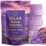 Shower Steamers Aromatherapy - Birthday Gifts For Women - Shower Bombs Aromatherapy, Spa Day Essentials, Relaxation Spa Gifts - Self Care Unique Gifts For Women And Men (Peppermint & Menthol 18 Count)