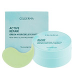 Celderma Active Repair Green Hydrogel Eye Patch [60 Sheet / 30 Pairs], Anti-Aging & Nourishing, Whitening, Dark Circles, Wrinkle