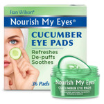 Fran Wilson Nourish My Eyes Eye Pads - Soothe Tired Eyes, Reduce Puffiness & Dark Circles, Hydrates The Skin Around The Eyes - 36 Count - Cooling & Refreshing, Instantly (Cucumber)
