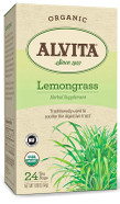 Alvita 1.69 Ounce Organic Tea Bags, Lemongrass, 24 Count