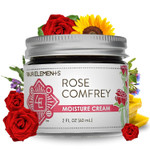 Rose Comfrey Moisture Cream, A Natural Non-Greasy Organic Cream That Help Soothe And Calm Your Skin, 2 Oz