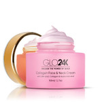 Glo24K Collagen Face And Neck Cream With 24K Gold, Collagen And Hyaluronic Acid. Boost Your SkinS Collagen Levels For A Radiant, Glowing Skin
