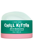 I Dew Care Heartleaf Face Cream - Chill Kitten | Moisturizer With Moringa Seed, Prickly Pear, Aloe Vera Gel, Cactus Oil-Free, Glass Skin Look, Daily Use, For Dry Skin, 1.69 Fl Oz