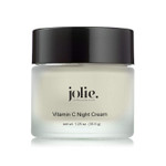 Jolie Vitamin C Night Cream, L-Ascorbic Acid Brightening Face & Neck Moisturizer With Ceramides