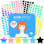 Litbear Acne Patch Pimple Patch, 6 Colors 336 Dots Star Pimple Patches With Tea Tree Oil & Centella Oil, Hydrocolloid Acne Pimple Patches For Face Cute Zit Patches Pimple Stickers Acne Dots
