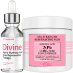 Anti Aging Skin Care Set: Glycolic Acid Peel 70% & Glycolic Resurfacing Pads - This Ultra Potent Duo Will Purify Your Skin & Eliminate Wrinkles, Acne Scarring For An Ultra Clear & Glowing Complexion Anti Aging Skin Care Set: Glycolic Acid Peel 70% & Glycolic Resurfacing Pads - This Ultra Potent Duo Will Purify Your Skin & Eliminate Wrinkles, Acne Scarring For An Ultra Clear & Glowing Complexion