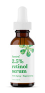 Asutra 2.5% Retinol Serum, 1 Fl Oz - Hyaluronic Acid, Vitamin E, Wheat Germ, Aloe, & Jojoba Oil, Plumping Face Serum