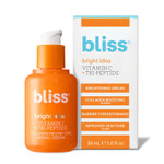 Bliss Vitamin C + Tri-Peptide Bright Idea Serum  15% Brightening + Barrier Boost Complex For Radiant, Firm Skin  Anti-Aging Face Serum Boosts Collagen & Elasticity - 1 Fl Oz