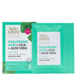 By Nature Face Mask With Hyaluronic Acid, Cica, And Aloe Vera - 5 Sheet Masks - Hydrating And Rejuvenating Skincare Set By Nature Face Mask With Hyaluronic Acid, Cica, And Aloe Vera - 5 Sheet Masks - Hydrating And Rejuvenating Skincare Set