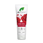 Dr. Organic Rose Otto Face Scrub | Deep Exfoliation, Aids In Healthy Aging, Promotes Radiant Glowy Skin, Vegan, Certified Organic, Natural, 125 Ml / 4.2 Fl Oz