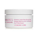 Glowbiotics Probiotic Instant Facial Resurfacing Pads: Exfoliates, Hydrates, Reduces Fine Lines & Pores | With Vitamin C & 5% Lactic Acid