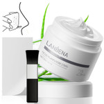 Lanbena Blackhead Remover, Bamboo Charcoal Blackhead Mask Deep Cleansing Peel Off Mask & 60Pcs Nose Stripsblack Heads Remover From Face