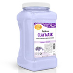 Spa Redi - Clay Mask, Lavender And Wildflower, 16 Oz - Pedicure And Body Deep Cleansing, Skin Pore Purifying, Detoxifying And Hydrating