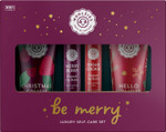 Woolzies Luxury Self-Care Set | Includes Christmas Crush, Merry Berry Organic Lip Balm, Sugar Cookie Organic Lip Balm, & Hello Holiday Hand Cream