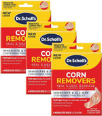 Dr. Scholl'S Corn Removers Seal & Heal Bandage With Hydrogel Technology, 18 Ct, Removes Corns Fast And Provides Cushioning Protection Against Shoe Pressure And Friction For All-Day Pain Relief