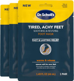 Dr. Scholl'S® Tired, Achy Feet Soothing & Reviving Foot Mask, 3 Pair, Warming Booties