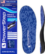 Powerstep Original Insoles, Arch Pain Relief Orthotics For Tight Shoes, Foot Support For Plantar Fasciitis, Mild Pronation, Foot & Arch Pain, Shoe Inserts For All, Made In The Usa (M 6-6.5/W 8-8.5)