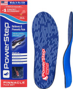 Powerstep Pinnacle Plus Ball Of Foot Pain Relief Orthotics - Shoe Inserts For Metatarsalgia, Arch Support & Morton'S Neuroma Pain Relief - Made In Usa Insoles With Metatarsal Pad (M 6-6.5, F 8-8.5)